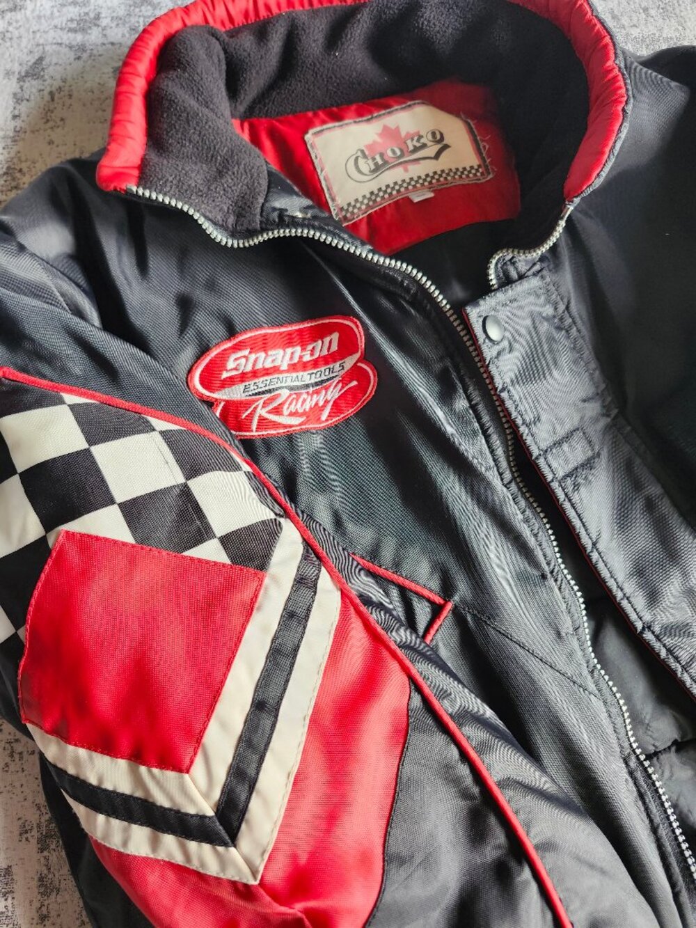 Snap-on x Choko Racing Black Red Checker Essential Tools Zip Jacket